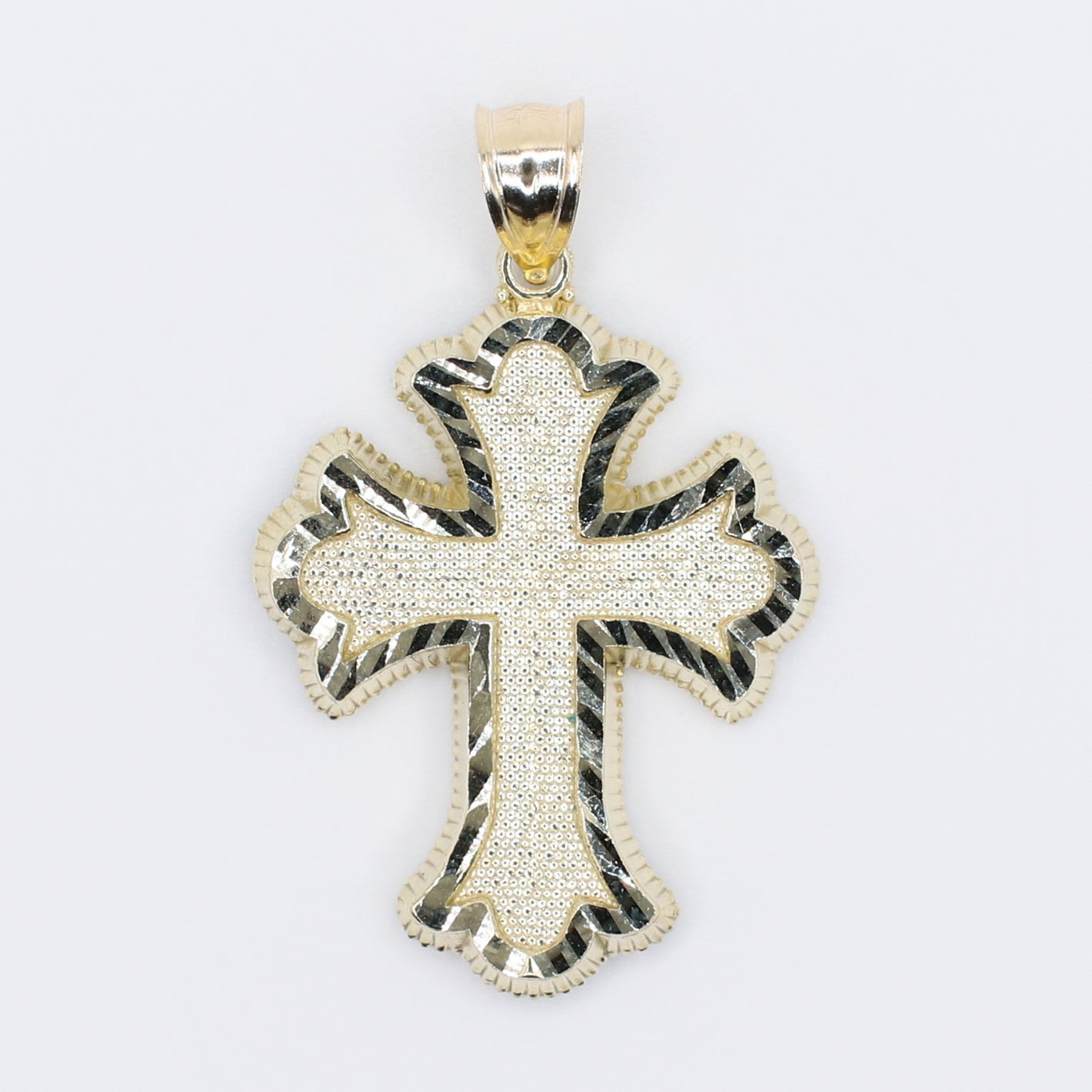 10k Hollow Gold Cross Pendant -60527