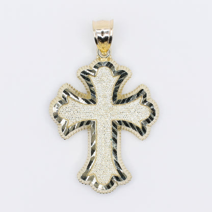 10k Hollow Gold Cross Pendant -60527