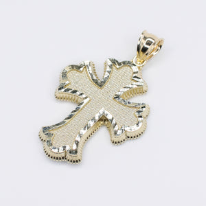 10k Hollow Gold Cross Pendant -60527