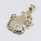 10k Hollow Gold Money Bag Pendant -60531