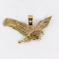10k Solid Gold Diamond American Bald Eagle Pendant - 60536