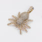 14k Solid Gold Diamond Spider Pendant - 60536