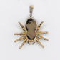 14k Solid Gold Diamond Spider Pendant - 60536