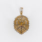 10k Solid Gold Diamond Lion Pendant - 60537