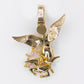 10k Solid Gold Diamond Large St. Michael Pendant - 60539