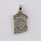 10k Solid Gold Lab Diamond Bustdown Jesus head Pendant - 60552