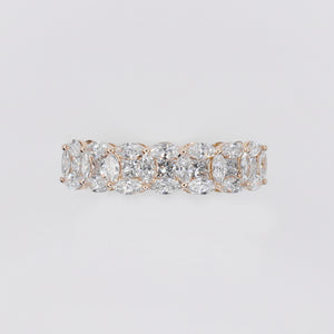 14k Solid Yellow Gold Brilliant Cut Diamond Eternity Engagement Ring - 30338