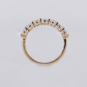 14k Solid Yellow Gold Brilliant Cut Diamond Eternity Engagement Ring - 30338