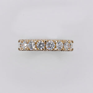 14k Solid Yellow Gold Eternal Devotion Diamond Band - 30339