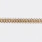 10k Solid Yellow Gold Diamond Spiked Cuban Bracelet - 20204