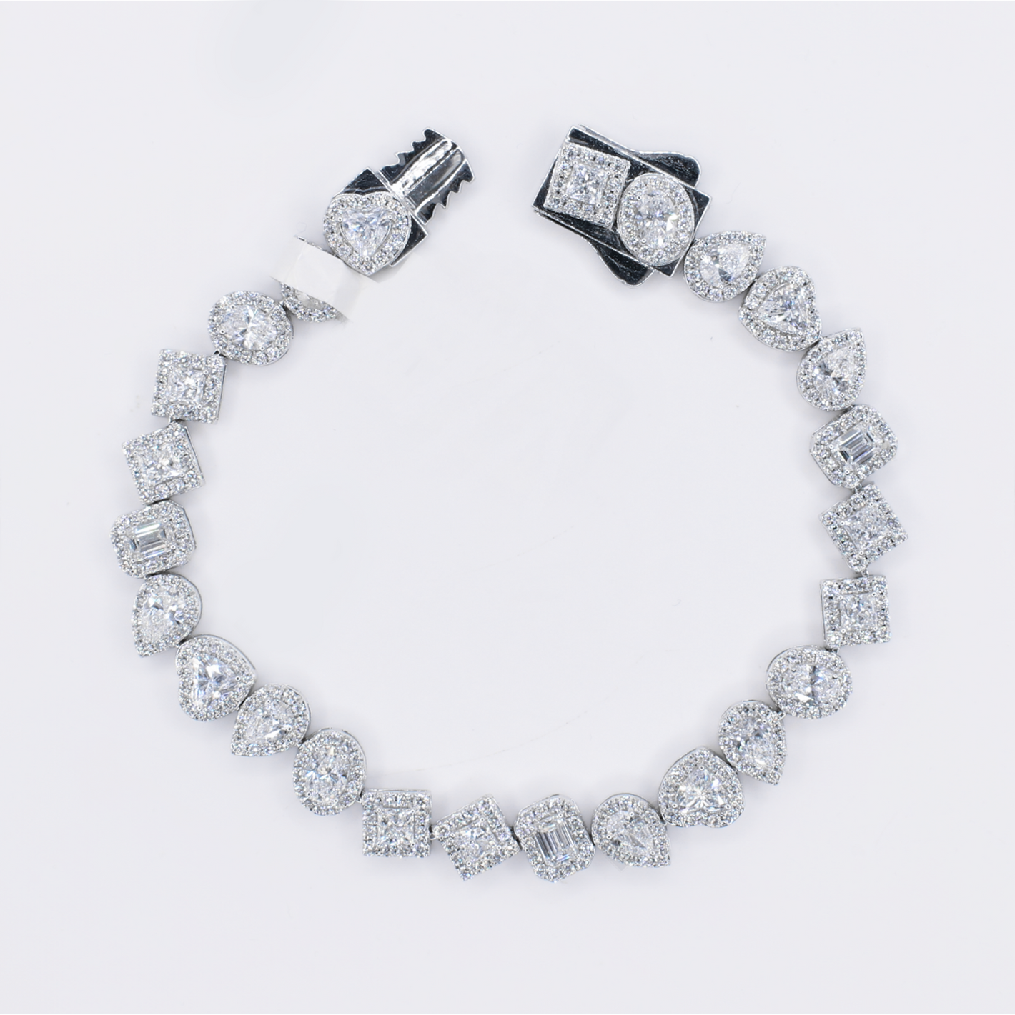 14k Gold Lab Diamond 8mm Bracelet - 20227