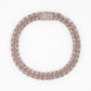 10k Solid Gold 8mm Baguette Lock Diamond Cuban Bracelet - 20136