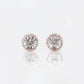 10k Solid Gold 5.5mm Diamond Solitaire Illusion-Set Earrings - 50094