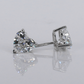 14k Solid Gold Lab Diamond Heart Brilliant 1.2ct Solitaire Earrings - 50288
