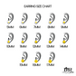 14k Solid Gold 8mm Diamond Square Earrings - 50303