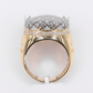 10k Solid Gold Diamond Cluster Crown Ring - 30374