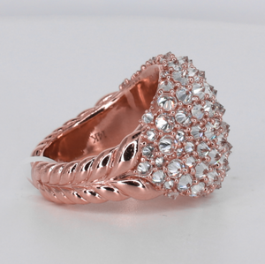 14k Solid Gold Upside Down Lab Diamond Ring - 30397