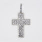 10k Solid Gold VS Diamond Cluster Catholic Cross - 60353