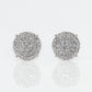 14k Solid Gold 10mm VS1 Diamond 3D Cake Earrings - 50106