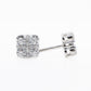 14k Solid Gold 5.5mm VS Diamond Box Earrings - 50126