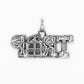 10k Solid Gold Diamond Trap House Pendant - 60216