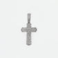 10k Solid Gold Diamond Elevated Cross - 60340