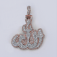 10k Gold Diamond Allah Pendant - 60663