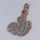 10k Gold Diamond Allah Pendant - 60663