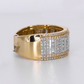 10k Solid Gold Diamond Men's Band - 30376