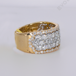 10k Solid Gold Lab Diamond Cluster Ring - 30385
