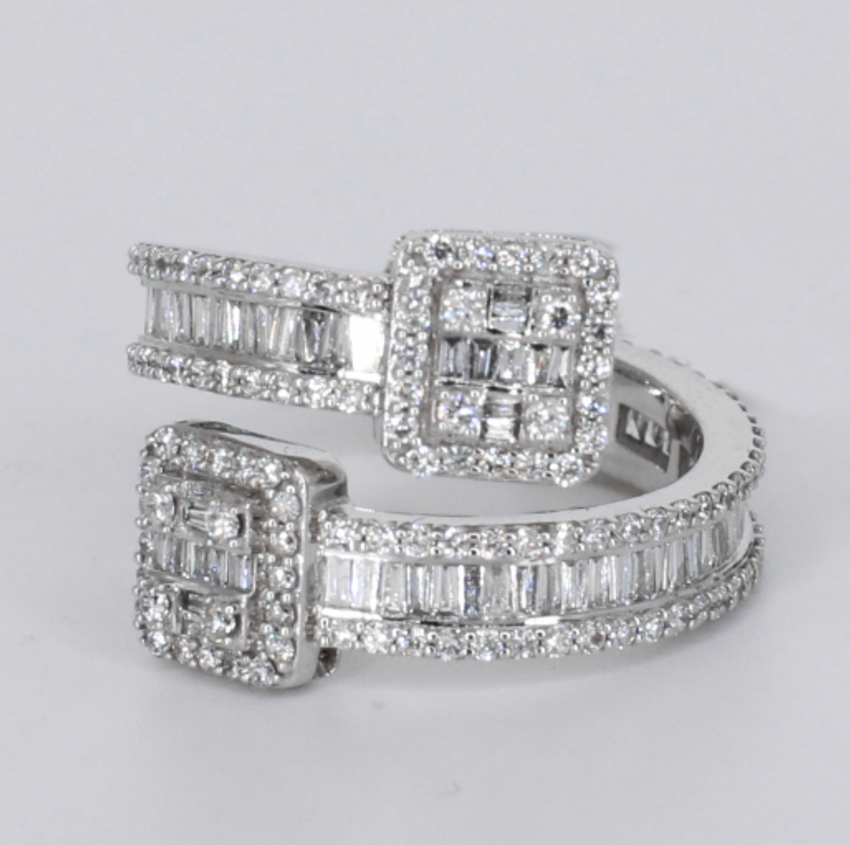 10k Solid Gold Diamond Cuff Ring - 30409