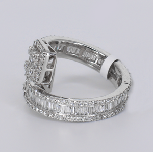 10k Solid Gold Diamond Cuff Ring - 30409