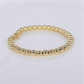 10k Hollow Gold Bead Bracelet - 20212