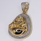 10k Gold Diamond Buddha Pendant - 60671