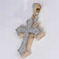 10k Gold Diamond Cross Pendant - 60659