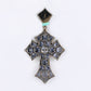 10k Solid Gold Lab Diamond Sovereign Cross Pendant - 60554