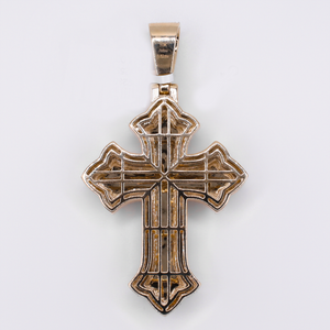 10k Gold Diamond Cross Pendant - 60659