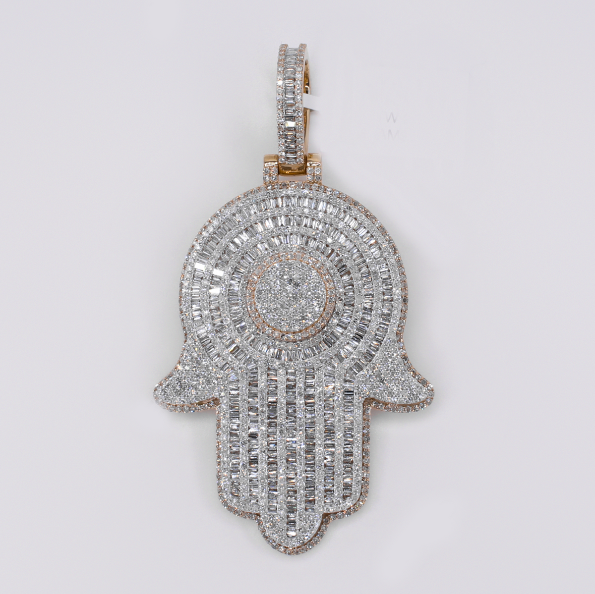 10k Gold Diamond Hamsa Pendant - 60660
