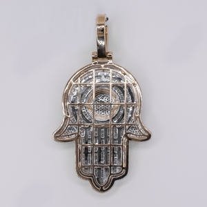 10k Gold Diamond Hamsa Pendant - 60660