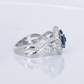 18k Solid Gold Diamond & Ruby Ring - 30367