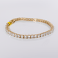 14k Solid Gold 3.5mm Upside Down Diamond Tennis Bracelet - 20213