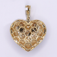 10k Gold Diamond Broken Heart Pendant - 60661