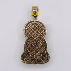 10k Gold Diamond Sitting Buddha Pendant - 60654