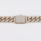 10k Solid Gold 15mm Diamond Cuban Chain - 10125
