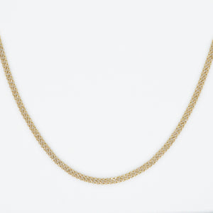 10k Solid Gold 4mm Big Lock Diamond Edge Cuban Chain - 10005