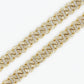 10k Solid Gold 5.3mm Big Lock Diamond Edge Cuban Chain - 10044