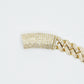 10k Solid Gold 8mm Diamond Flooded Cuban Chain