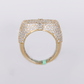 10k Solid Gold Lab Diamond Royal Cluster Men's Ring - 30350