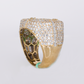 10k Solid Gold Lab Diamond Royal Cluster Men's Ring - 30350