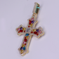 10k Gold Lab Diamond Cross Pendant - 60673